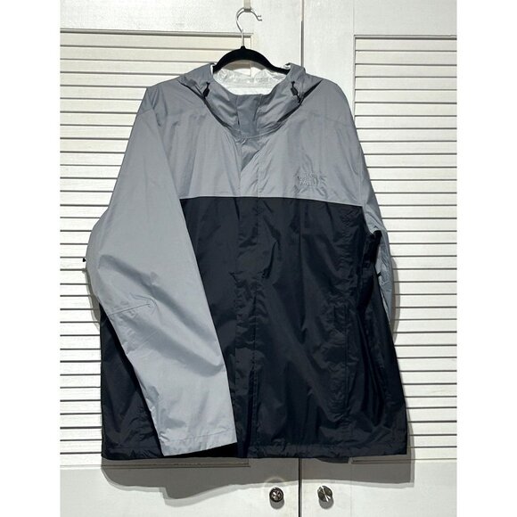 NWOT The North Face Men's Black Gray Venture 2 Hooded Rain Jacket Size XXL 3038 - Picture 12 of 14
